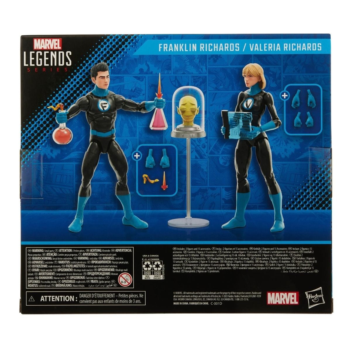 Marvel Legends - Fantastic Four Paquete de 2 Franklin Richards y Valeria Richards