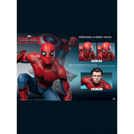 Queen Studios - Spider-Man 1/4 estatua Edición Normal - Capitán América: Civil War