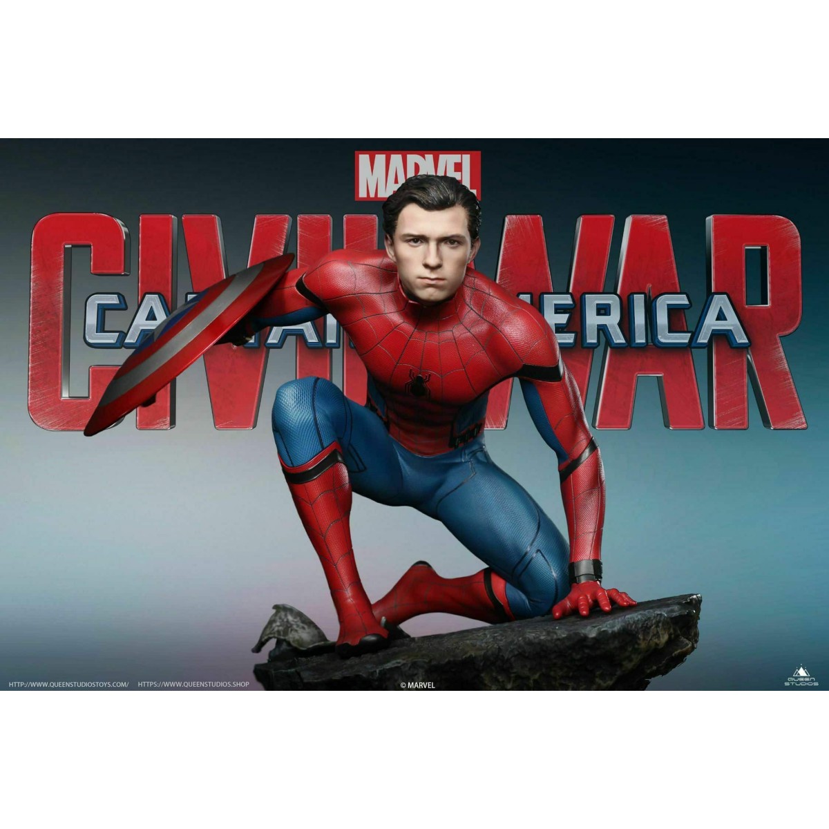 Queen Studios - Spider-Man 1/4 estatua Edición Normal - Capitán América: Civil War