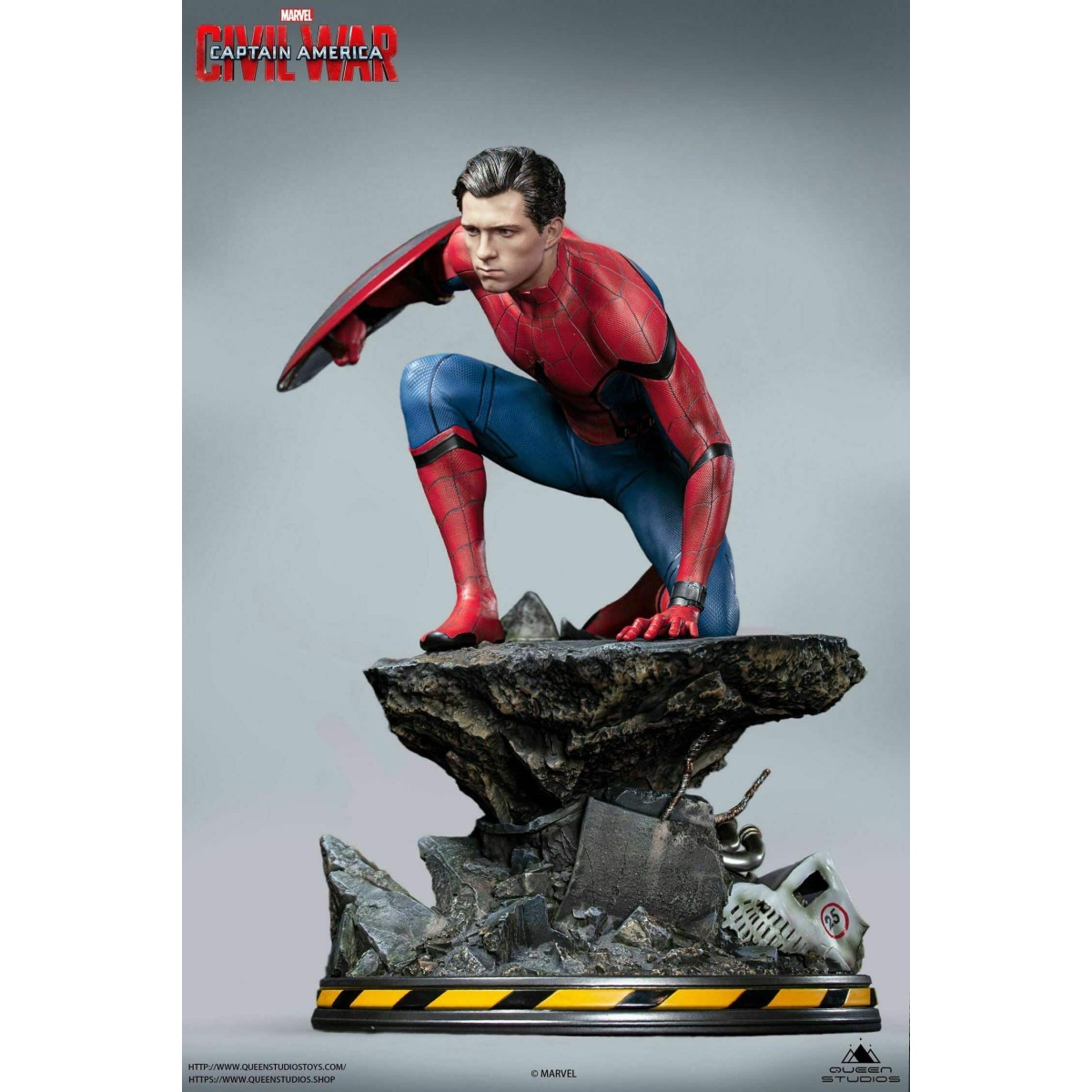 Queen Studios - Spider-Man 1/4 estatua Edición Normal - Capitán América: Civil War