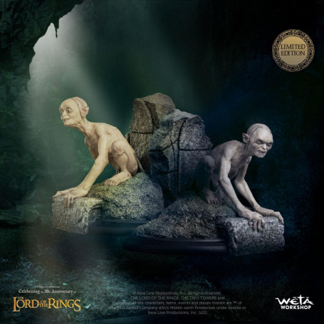 Weta - El Señor de los Anillos estatuilla Gollum y Sméagol en Ithilien - LOTR