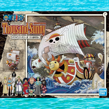Kit de modelismo Bandai One Piece - Versión THOUSAND SUNNY Land of Wano