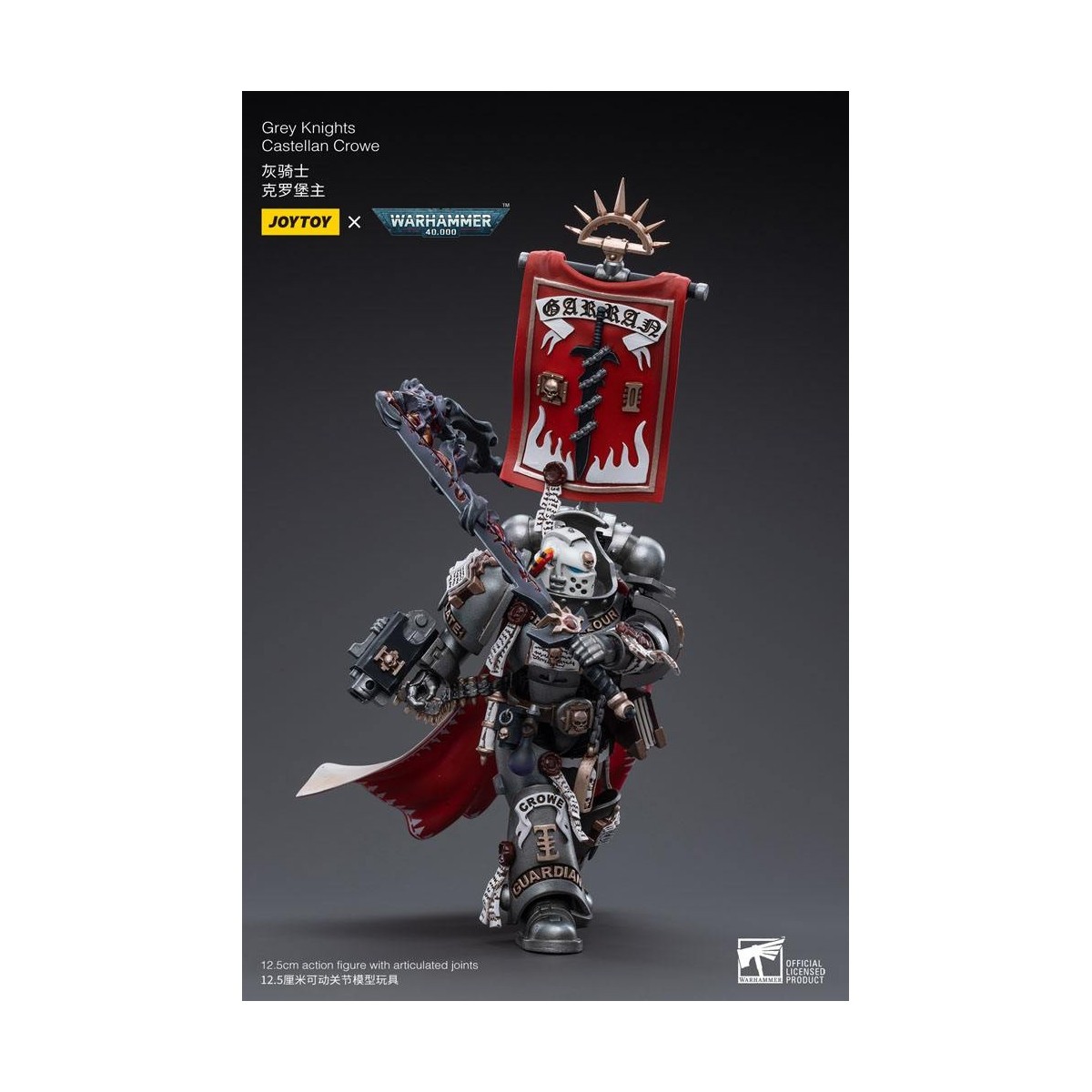 JoyToy Marines Espaciales - Caballeros Grises - Castellan Crowe 1/18 - Warhammer 40K