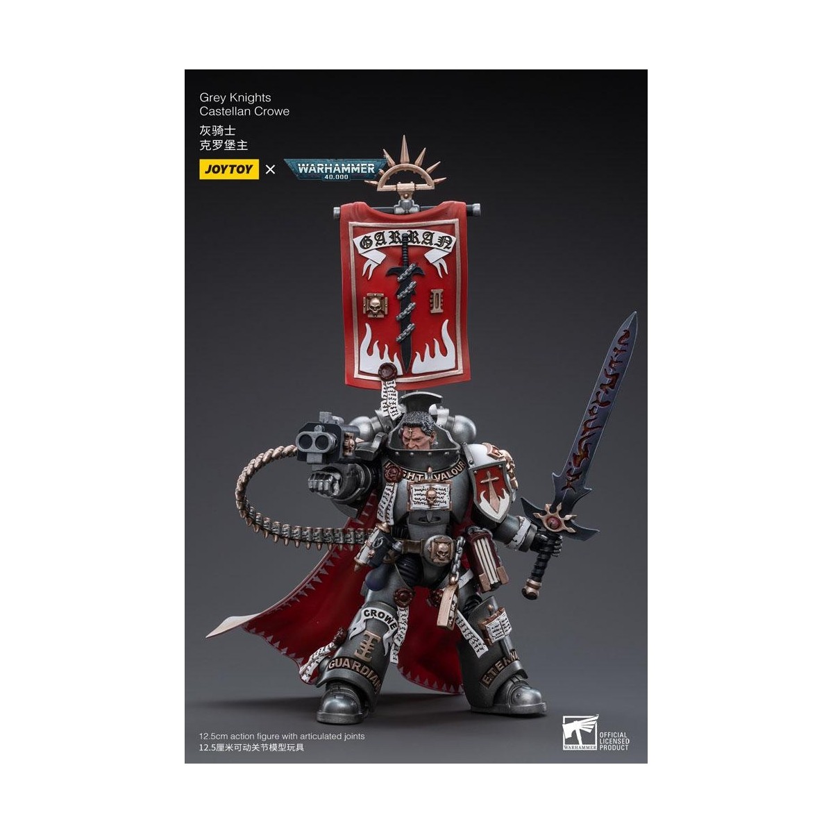 JoyToy Marines Espaciales - Caballeros Grises - Castellan Crowe 1/18 - Warhammer 40K