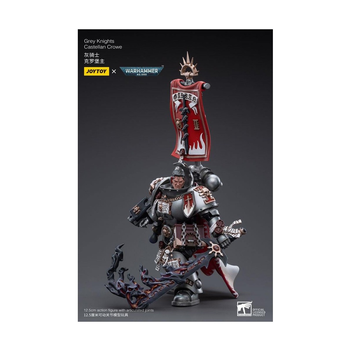 JoyToy Marines Espaciales - Caballeros Grises - Castellan Crowe 1/18 - Warhammer 40K