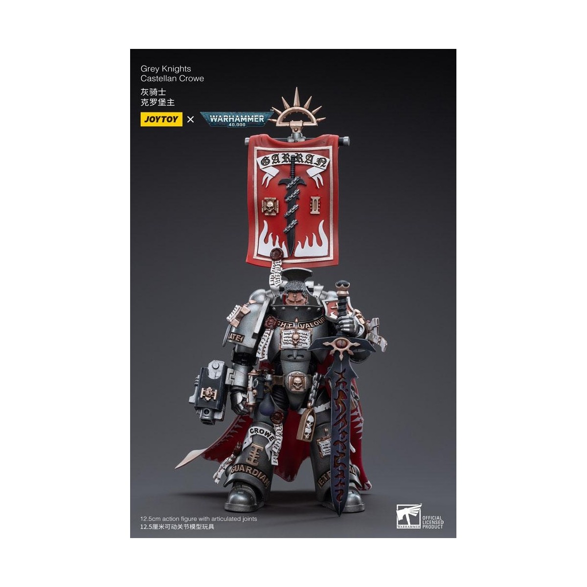 JoyToy Marines Espaciales - Caballeros Grises - Castellan Crowe 1/18 - Warhammer 40K