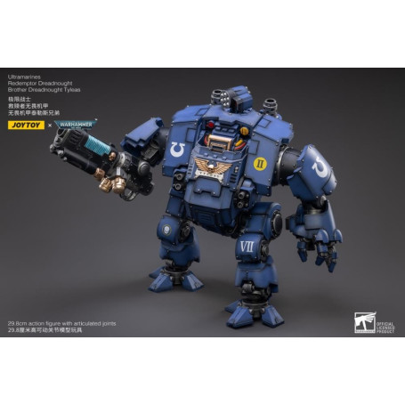 JoyToy - Marines Espaciales - Ultramarines - Redemptor Dreadnought Hermano Tyleas 1/18 - Warhammer 40K