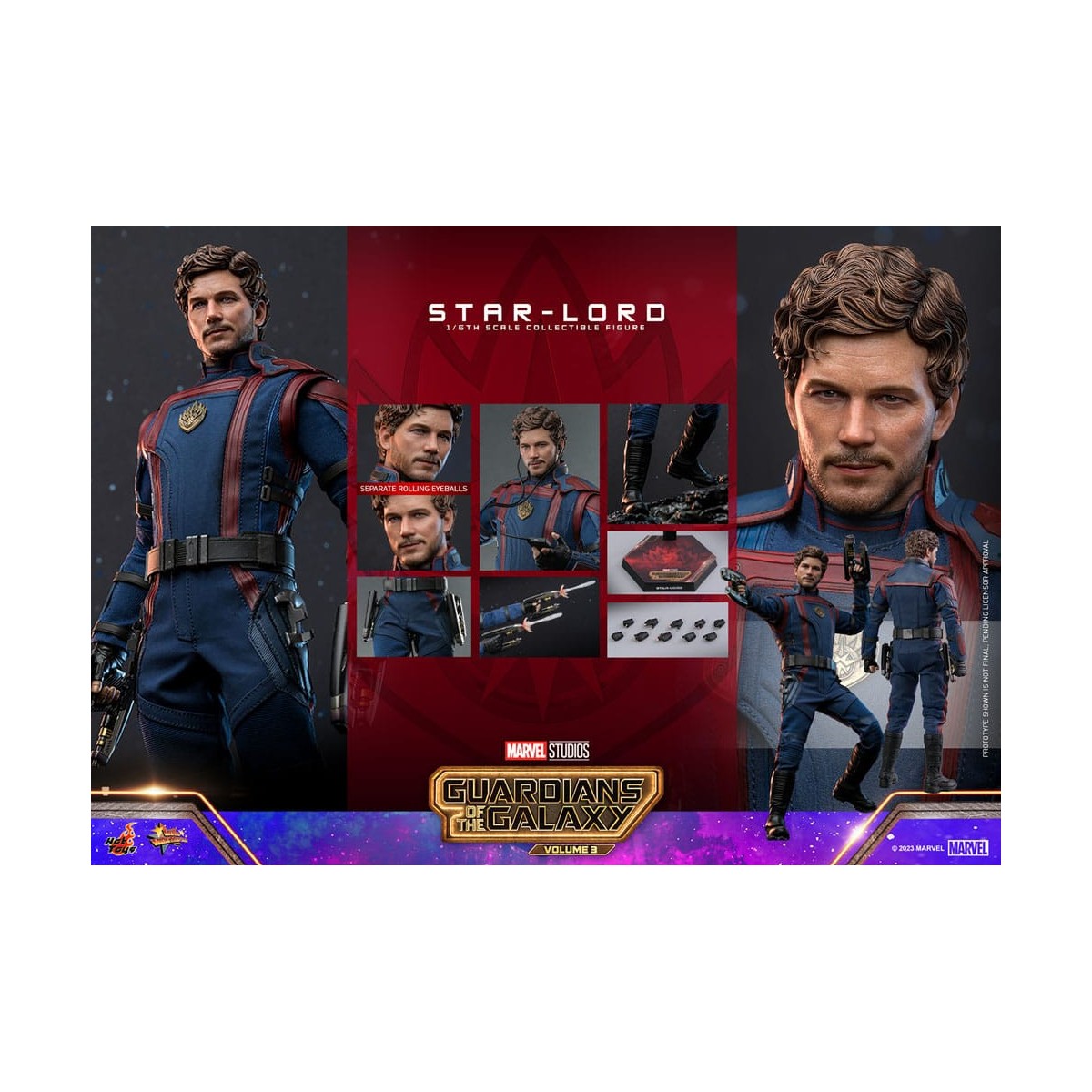 Hot Toys - Star-Lord - Guardianes de la Galaxia Vol.3 Movie Masterpiece Series 1/6