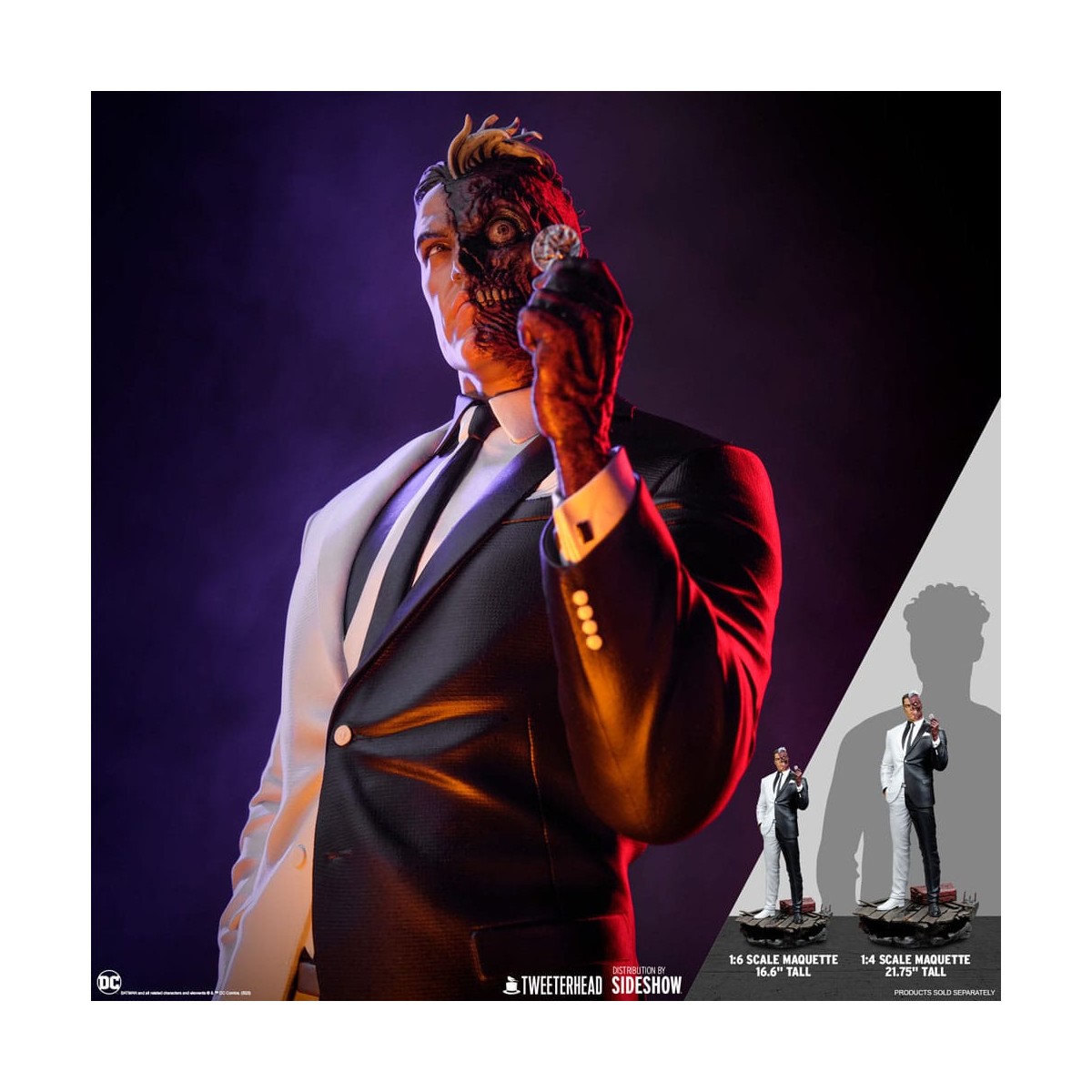 Tweeterhead - DC Comics: estatua Two Face 1/4 - Doble Cara