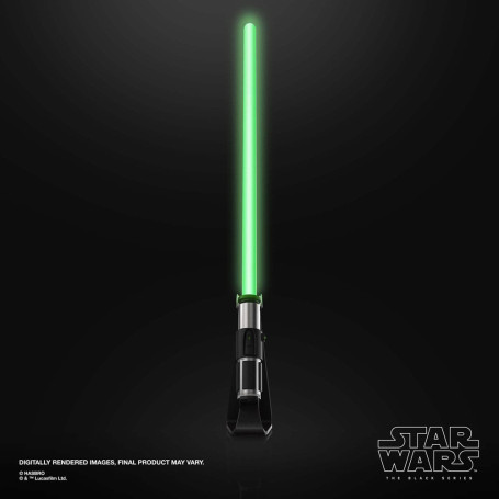 Hasbro - Sable láser Yoda Force Fx - Negro Serie Replica Elite
