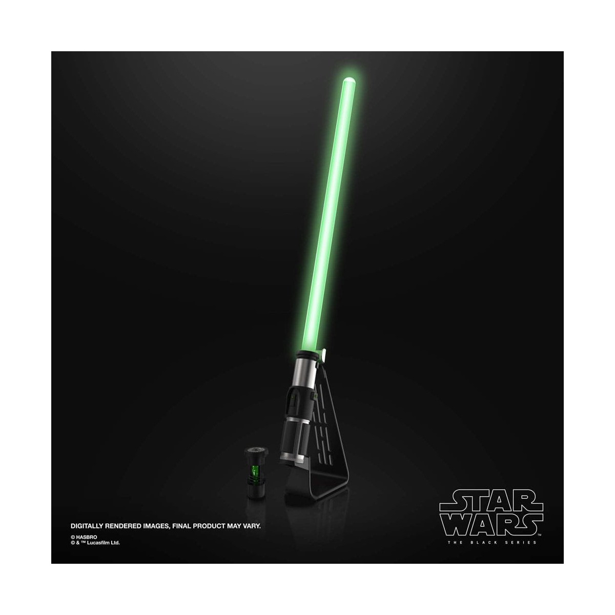 Hasbro - Sable láser Yoda Force Fx - Negro Serie Replica Elite