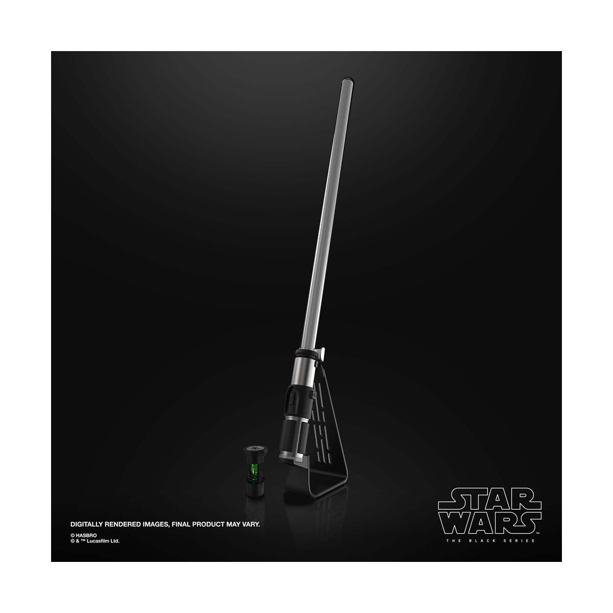 Hasbro - Sable láser Yoda Force Fx - Negro Serie Replica Elite
