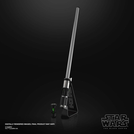 Hasbro - Sable láser Yoda Force Fx - Negro Serie Replica Elite