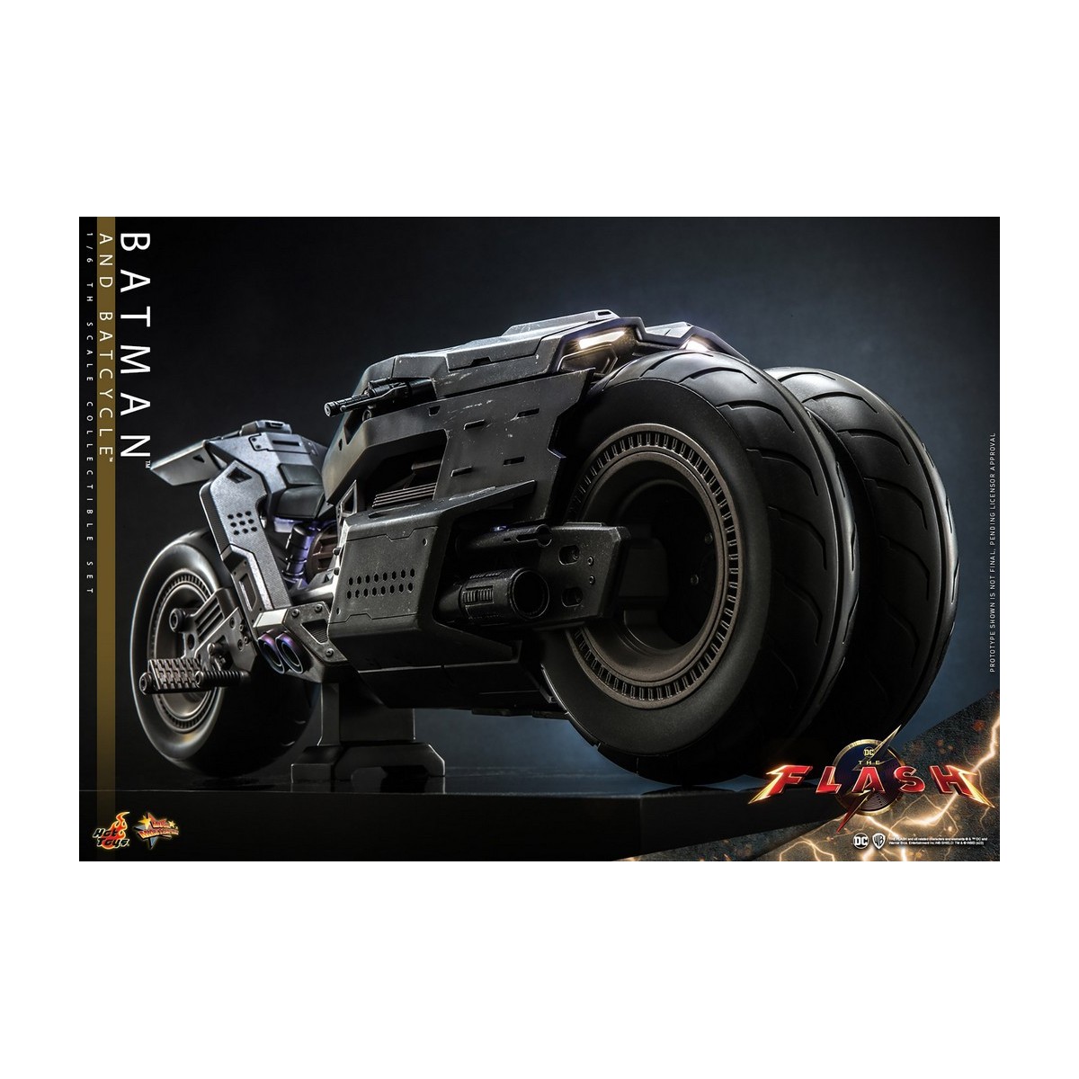 Hot Toys - DC Comics - Batman (Affleck) y Batcycle 1:6 Escala Figura Set The Flash - Movie Masterpiece 1/6