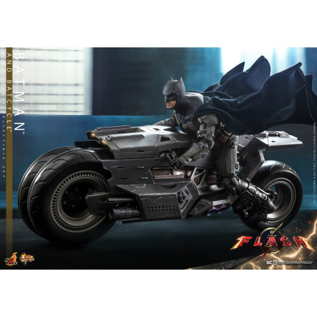 Hot Toys - DC Comics - Batman (Affleck) y Batcycle 1:6 Escala Figura Set The Flash - Movie Masterpiece 1/6