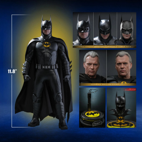 Hot Toys - DC Comics - Batman Traje Moderno (Keaton) The Flash - Movie Masterpiece 1/6