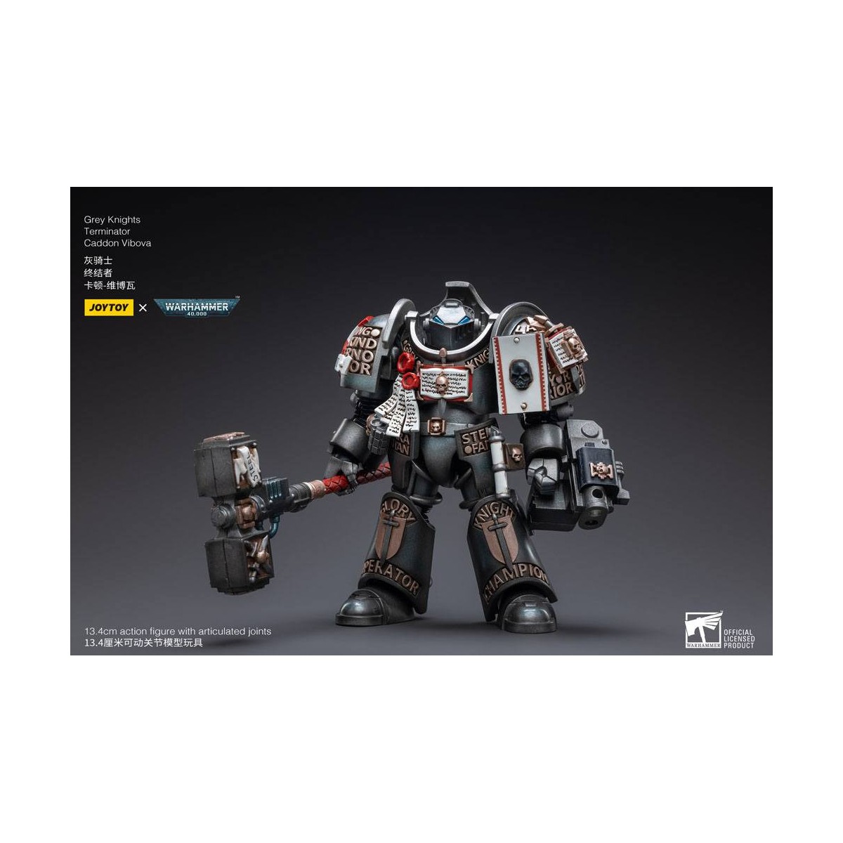 JoyToy Marines Espaciales - Terminators Caballeros Grises - Caddon Vibova 1/18 - Warhammer 40K