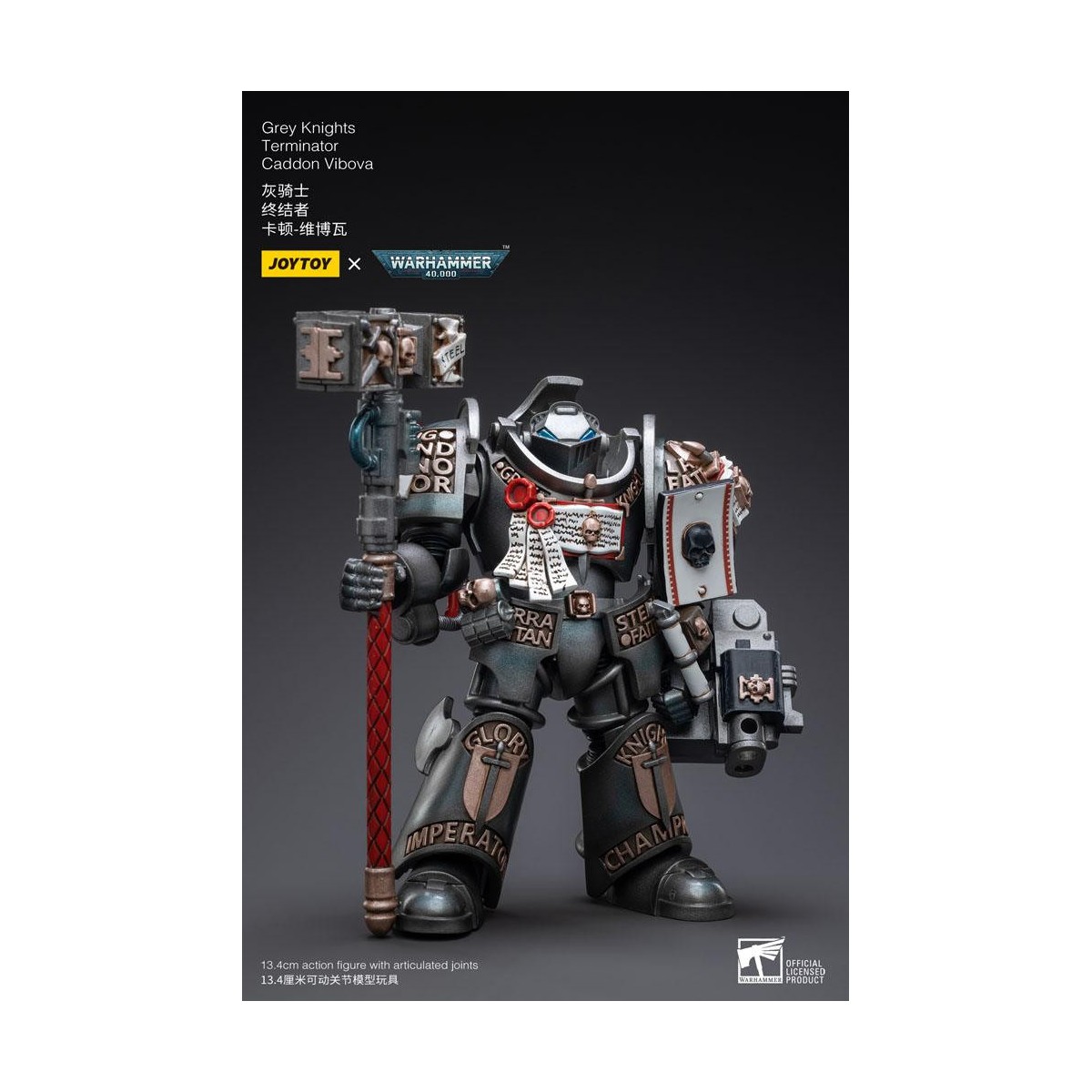 JoyToy Marines Espaciales - Terminators Caballeros Grises - Caddon Vibova 1/18 - Warhammer 40K