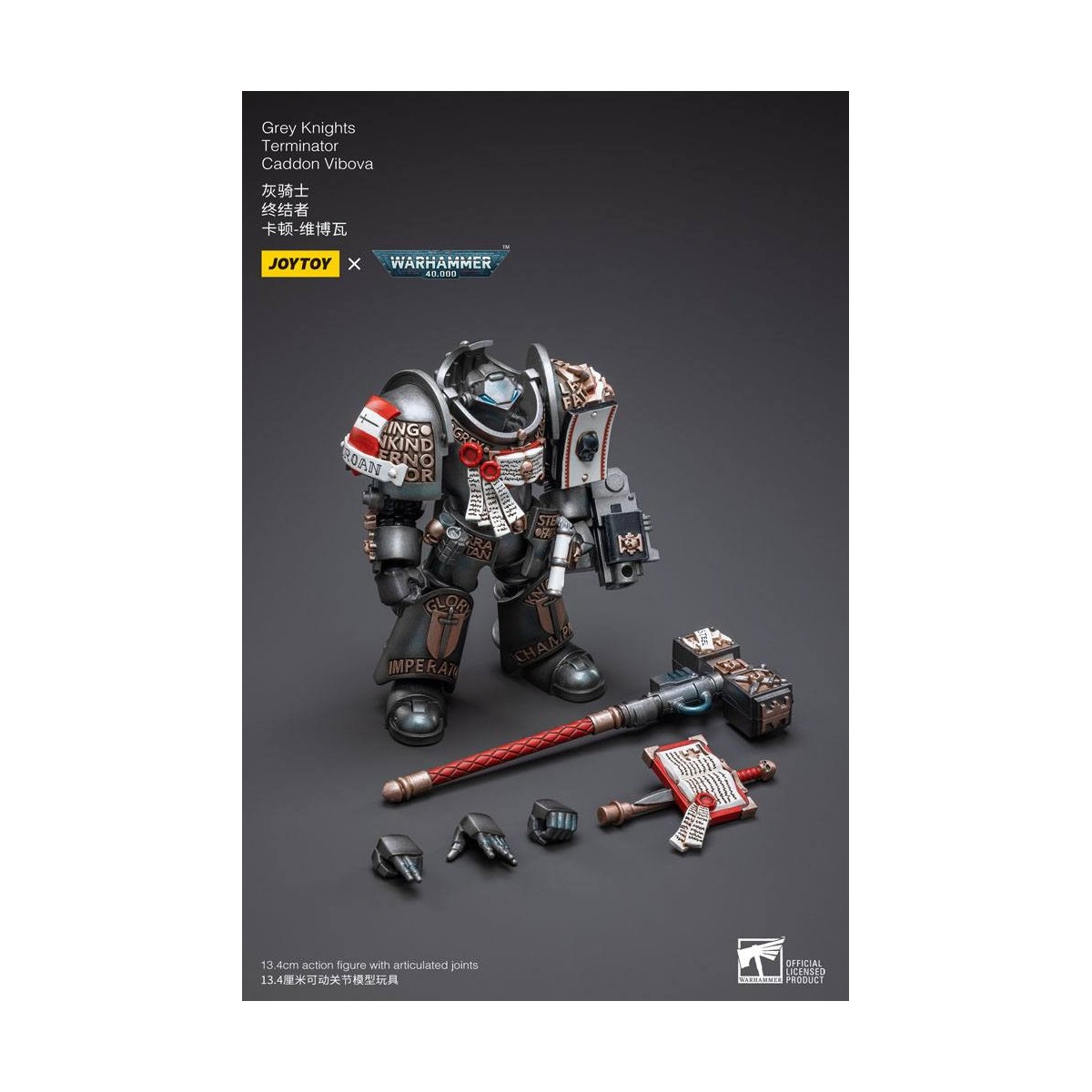 JoyToy Marines Espaciales - Terminators Caballeros Grises - Caddon Vibova 1/18 - Warhammer 40K