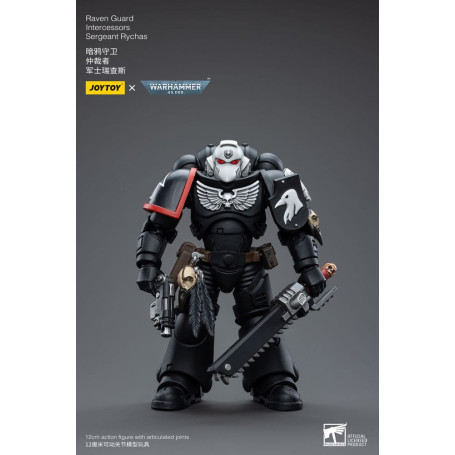 JoyToy Marines Espaciales - Guardia Cuervo - Intercesores Sargento Rychas 1/18 - Warhammer 40K