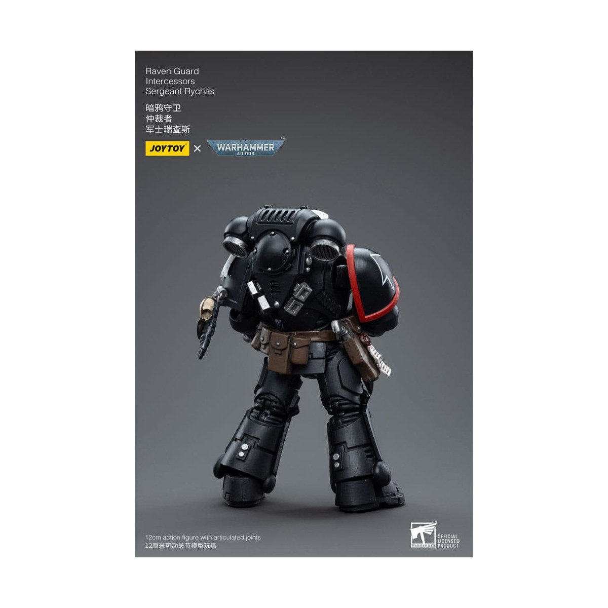 JoyToy Marines Espaciales - Guardia Cuervo - Intercesores Sargento Rychas 1/18 - Warhammer 40K