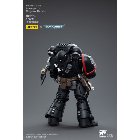 JoyToy Marines Espaciales - Guardia Cuervo - Intercesores Sargento Rychas 1/18 - Warhammer 40K