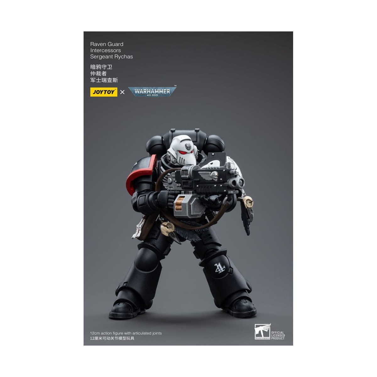 JoyToy Marines Espaciales - Guardia Cuervo - Intercesores Sargento Rychas 1/18 - Warhammer 40K