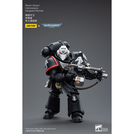 JoyToy Marines Espaciales - Guardia Cuervo - Intercesores Sargento Rychas 1/18 - Warhammer 40K