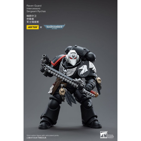 JoyToy Marines Espaciales - Guardia Cuervo - Intercesores Sargento Rychas 1/18 - Warhammer 40K