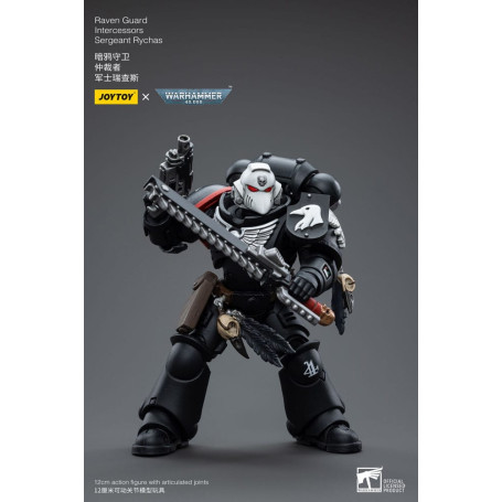 JoyToy Marines Espaciales - Guardia Cuervo - Intercesores Sargento Rychas 1/18 - Warhammer 40K