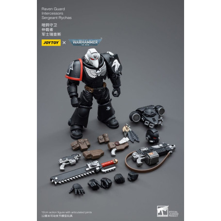 JoyToy Marines Espaciales - Guardia Cuervo - Intercesores Sargento Rychas 1/18 - Warhammer 40K