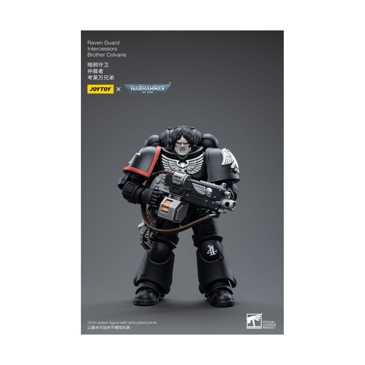 JoyToy Marines Espaciales - Guardia Cuervo - Intercesores Hermano Colvane 1/18 - Warhammer 40K