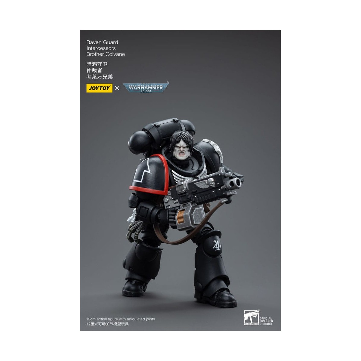 JoyToy Marines Espaciales - Guardia Cuervo - Intercesores Hermano Colvane 1/18 - Warhammer 40K
