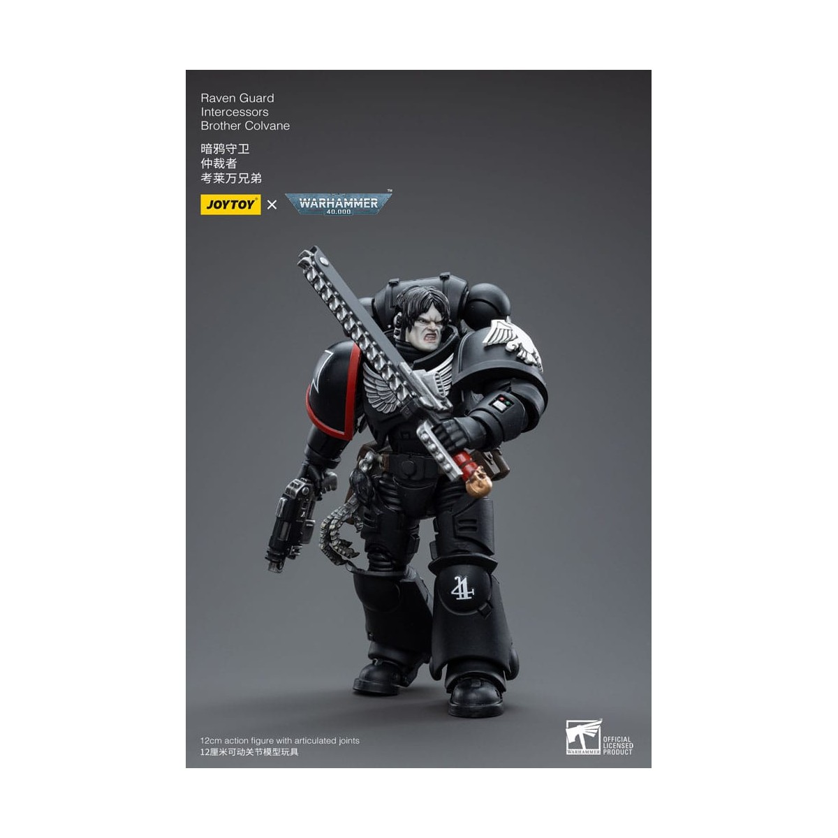 JoyToy Marines Espaciales - Guardia Cuervo - Intercesores Hermano Colvane 1/18 - Warhammer 40K