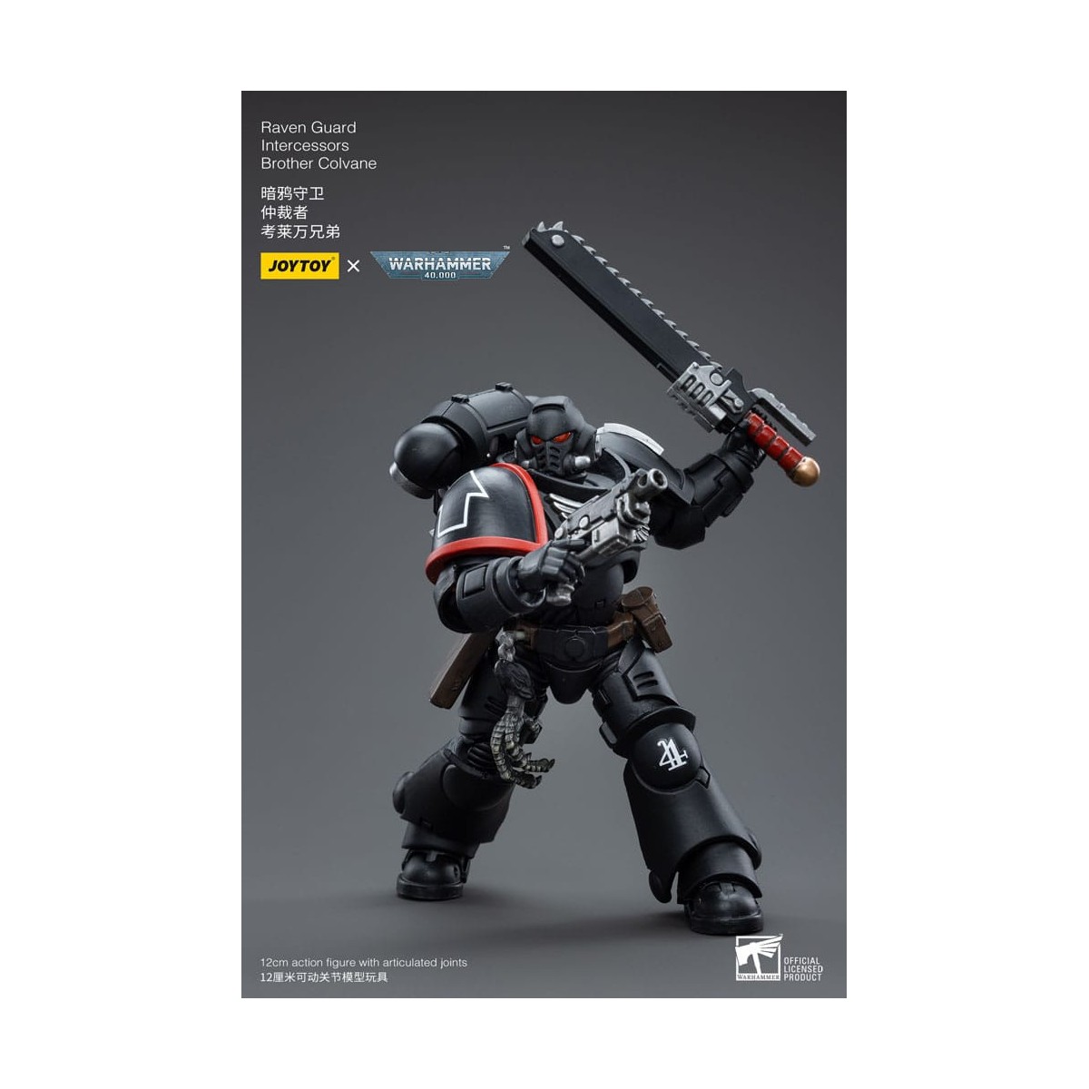 JoyToy Marines Espaciales - Guardia Cuervo - Intercesores Hermano Colvane 1/18 - Warhammer 40K