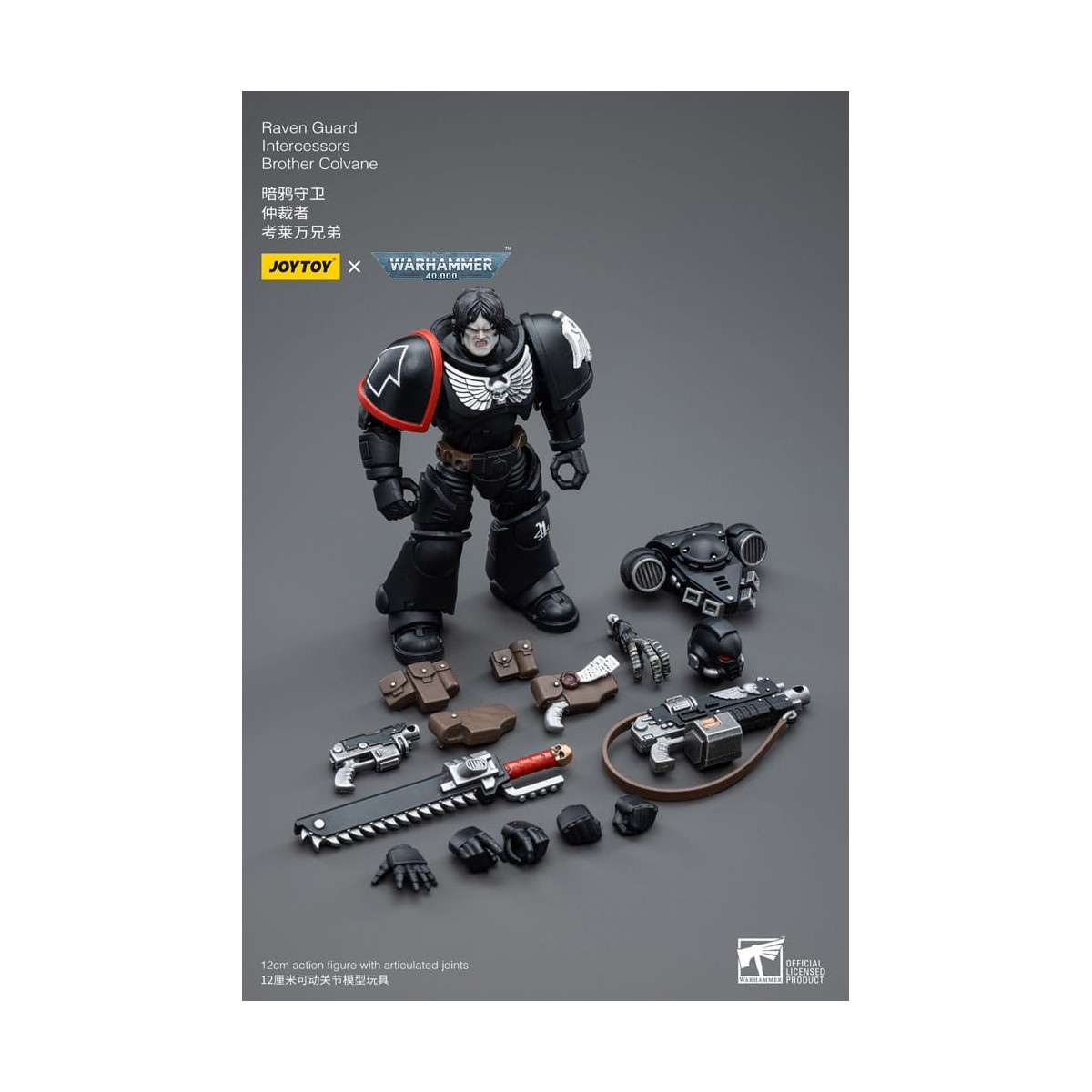 JoyToy Marines Espaciales - Guardia Cuervo - Intercesores Hermano Colvane 1/18 - Warhammer 40K