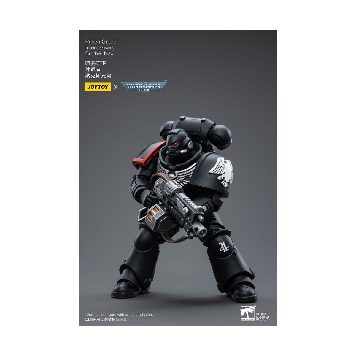 JoyToy Marines Espaciales - Guardia Cuervo - Intercesores Hermano Nax 1/18 - Warhammer 40K