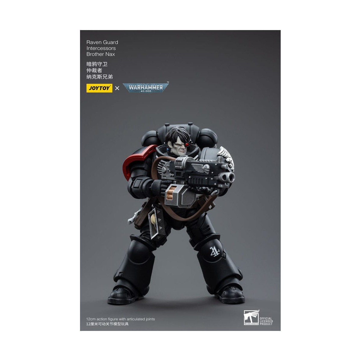 JoyToy Marines Espaciales - Guardia Cuervo - Intercesores Hermano Nax 1/18 - Warhammer 40K