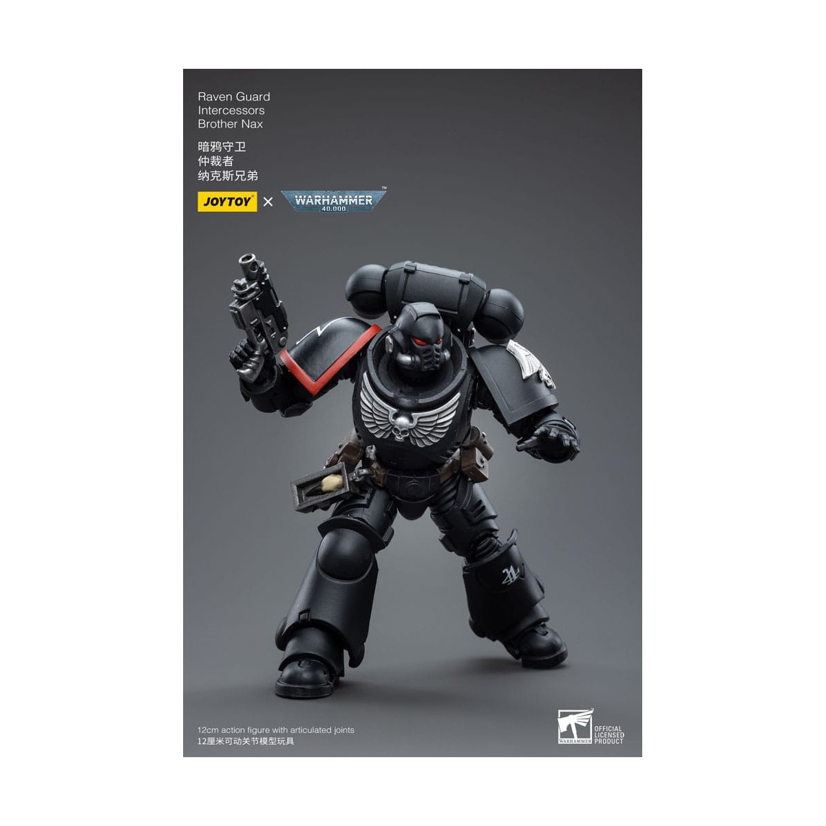 JoyToy Marines Espaciales - Guardia Cuervo - Intercesores Hermano Nax 1/18 - Warhammer 40K