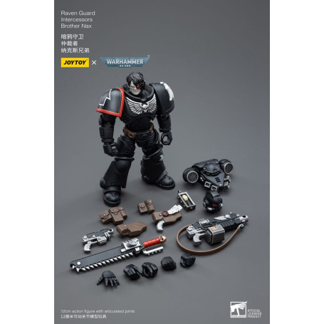JoyToy Marines Espaciales - Guardia Cuervo - Intercesores Hermano Nax 1/18 - Warhammer 40K