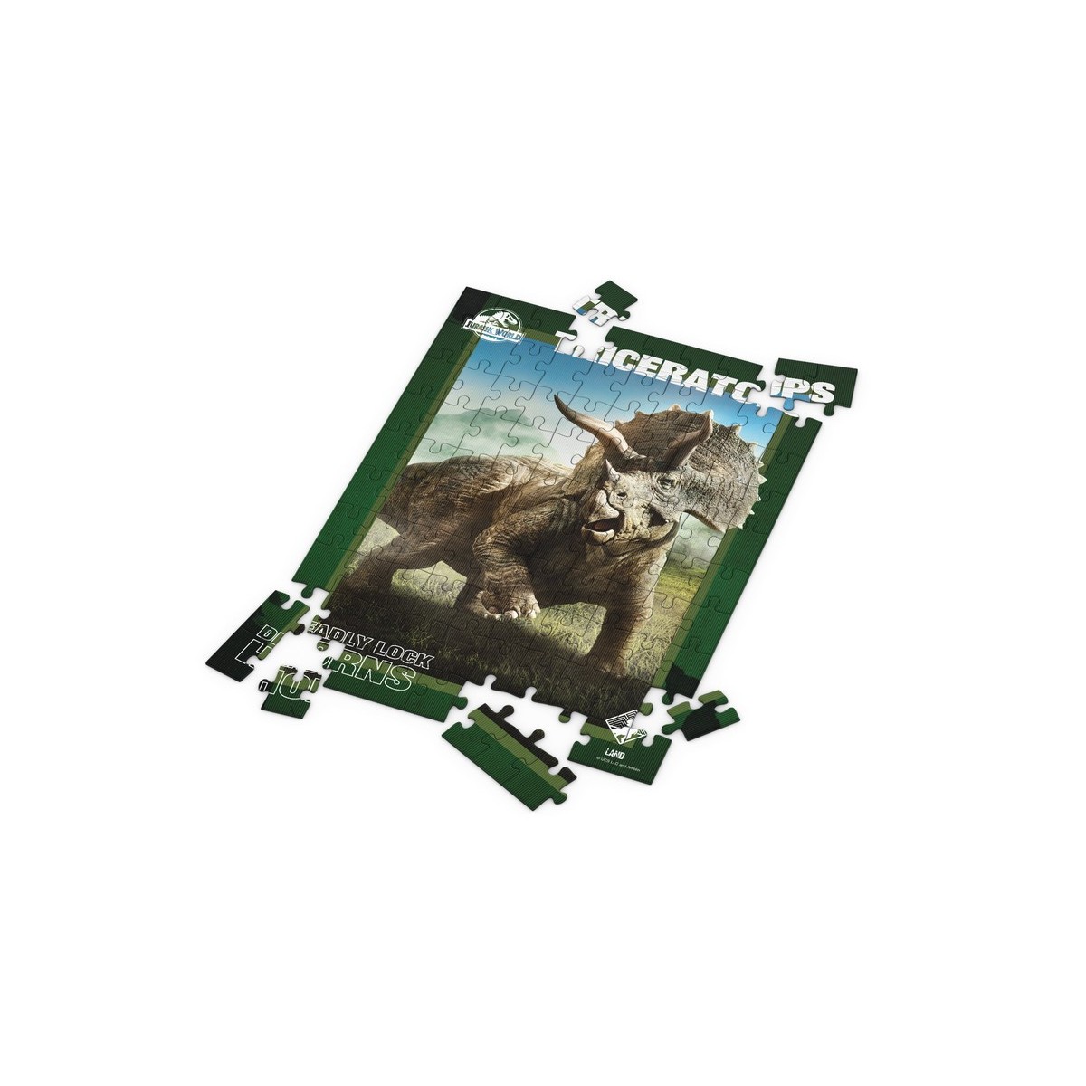SD Toys - Puzzle Jurassic World efecto 3D - Triceratops 100 piezas