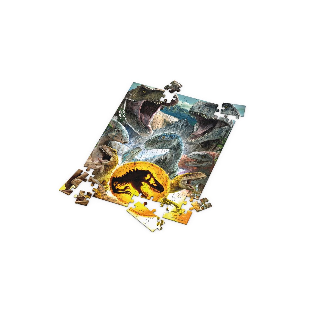 SD Toys - Puzzle Jurassic World efecto 3D - Compo Carnivorous 100 pcs