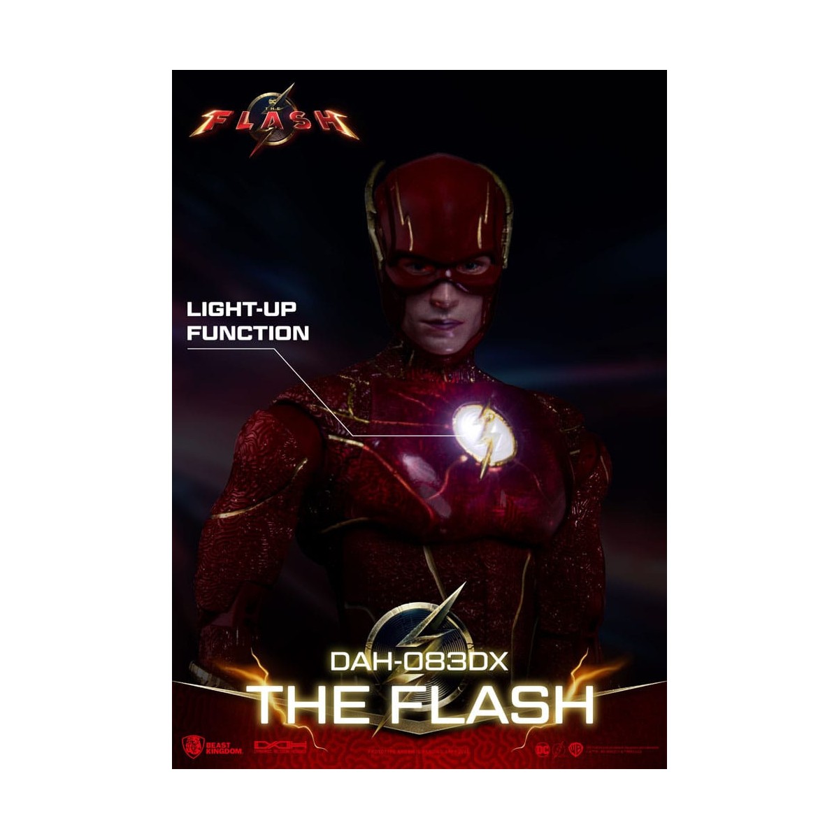 Beast Kingdom - The Flash Deluxe Version - The Flash Movie - figura de acción 1/9 Dynamic Action Heroes