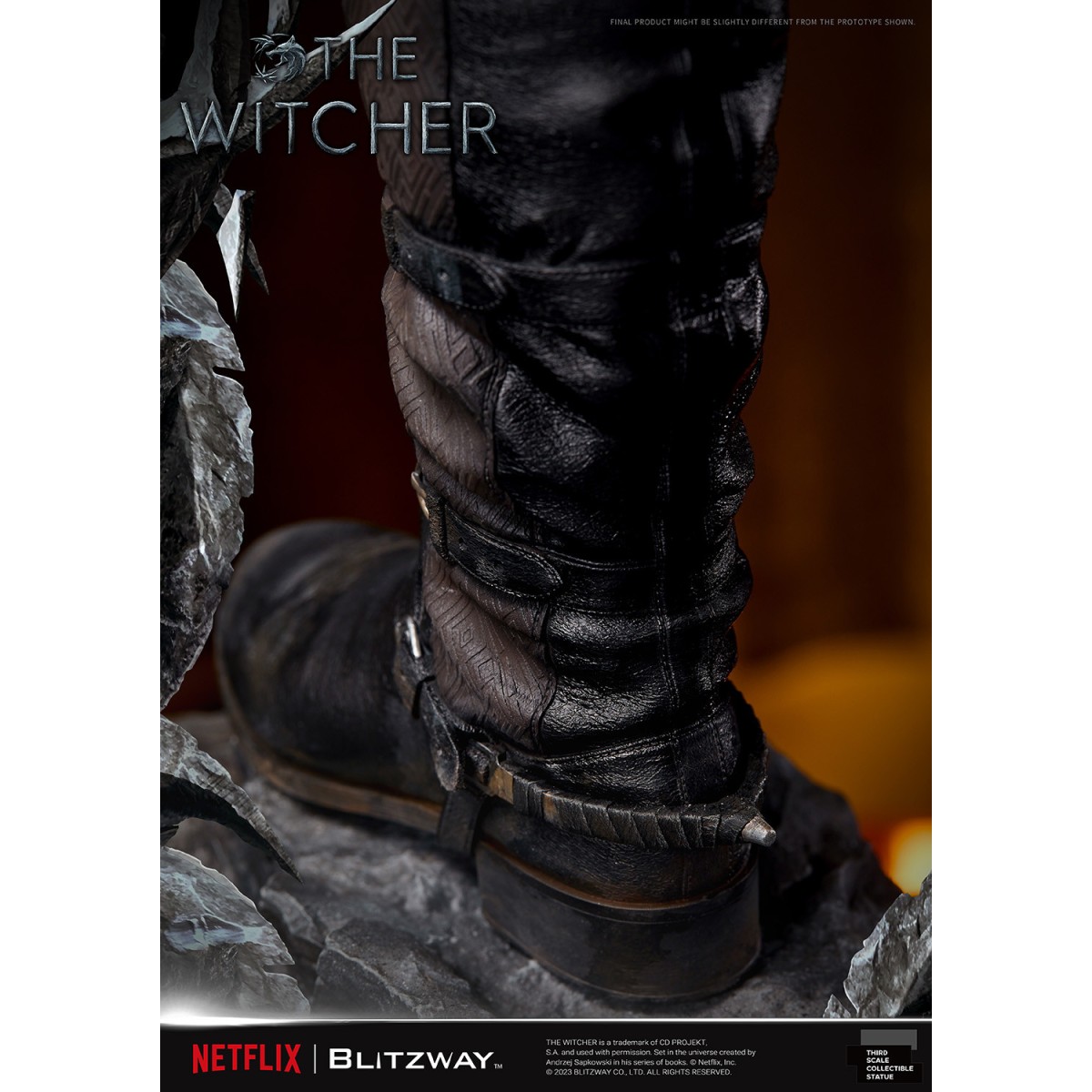Blitzway - Estatua Geralt of Rivia 1/3 Escala Infinita - The Witcher 
