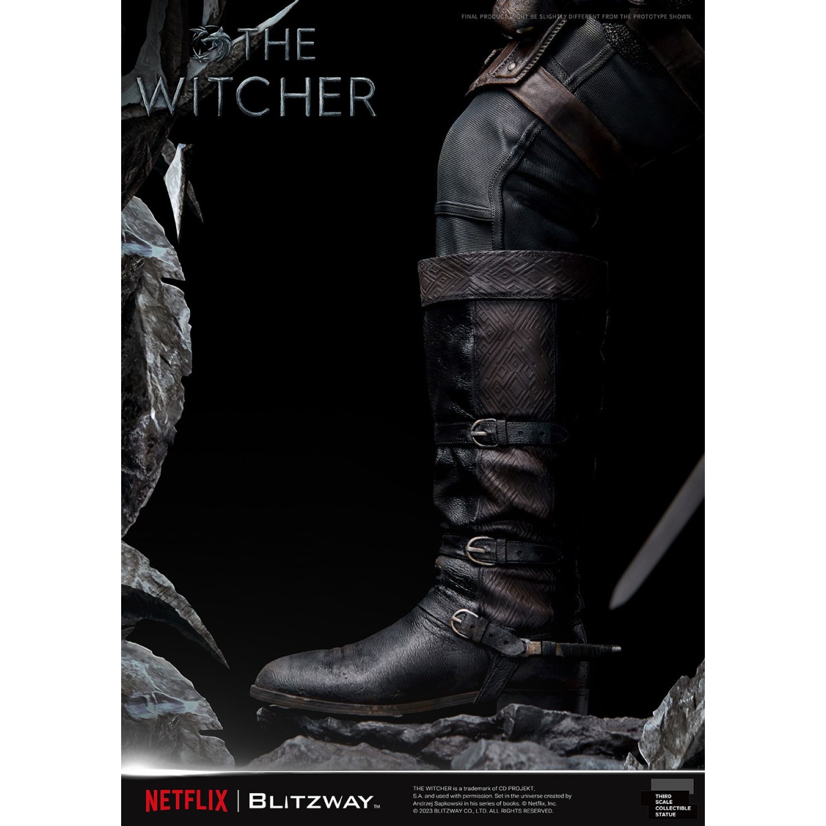 Blitzway - Estatua Geralt of Rivia 1/3 Escala Infinita - The Witcher 