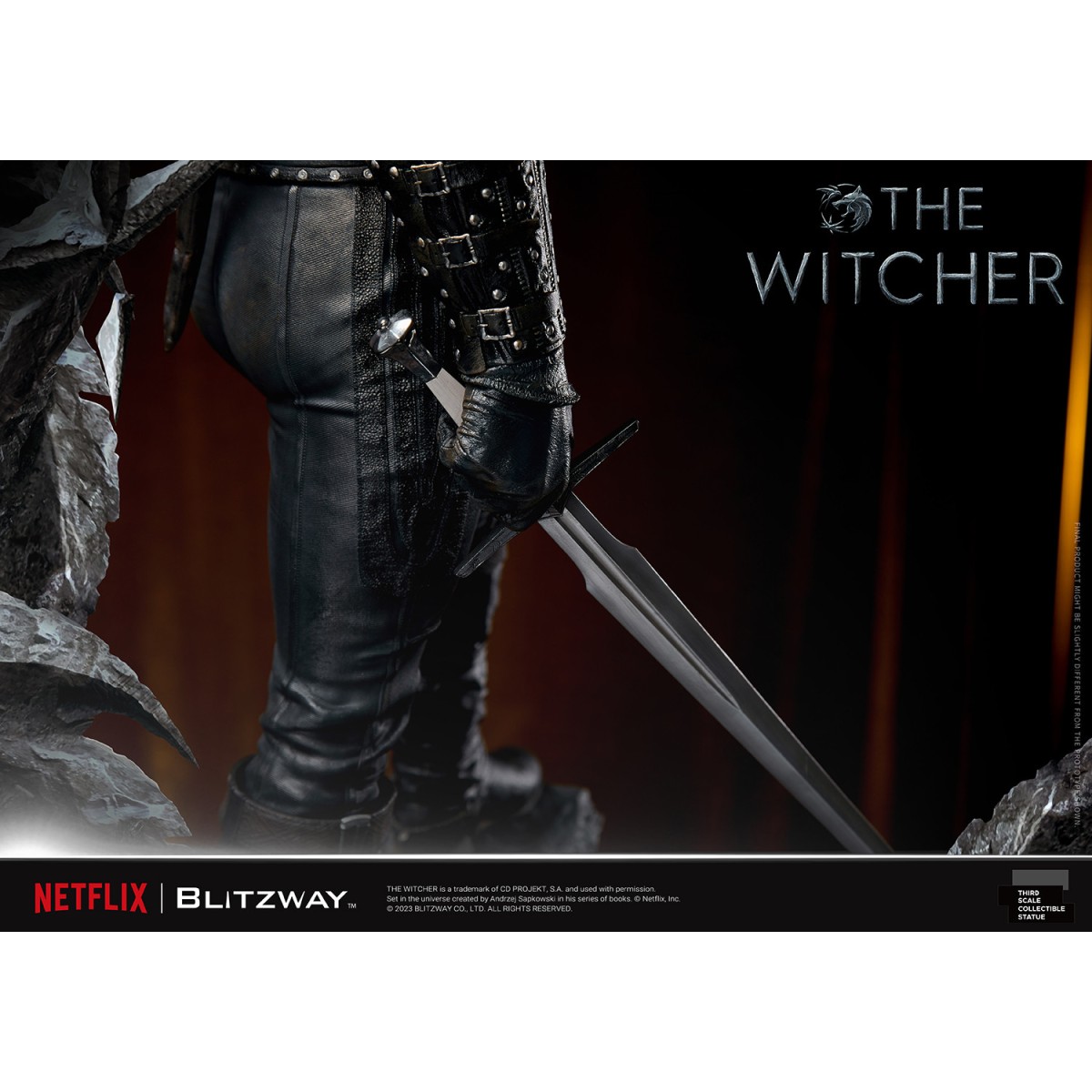 Blitzway - Estatua Geralt of Rivia 1/3 Escala Infinita - The Witcher 