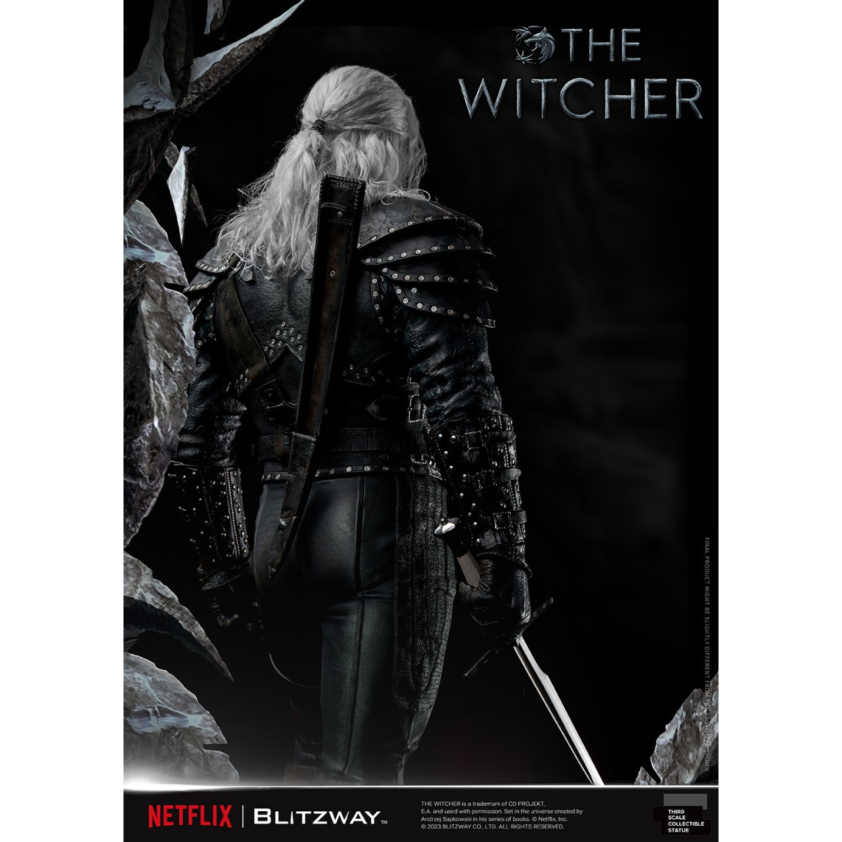 Blitzway - Estatua Geralt of Rivia 1/3 Escala Infinita - The Witcher 