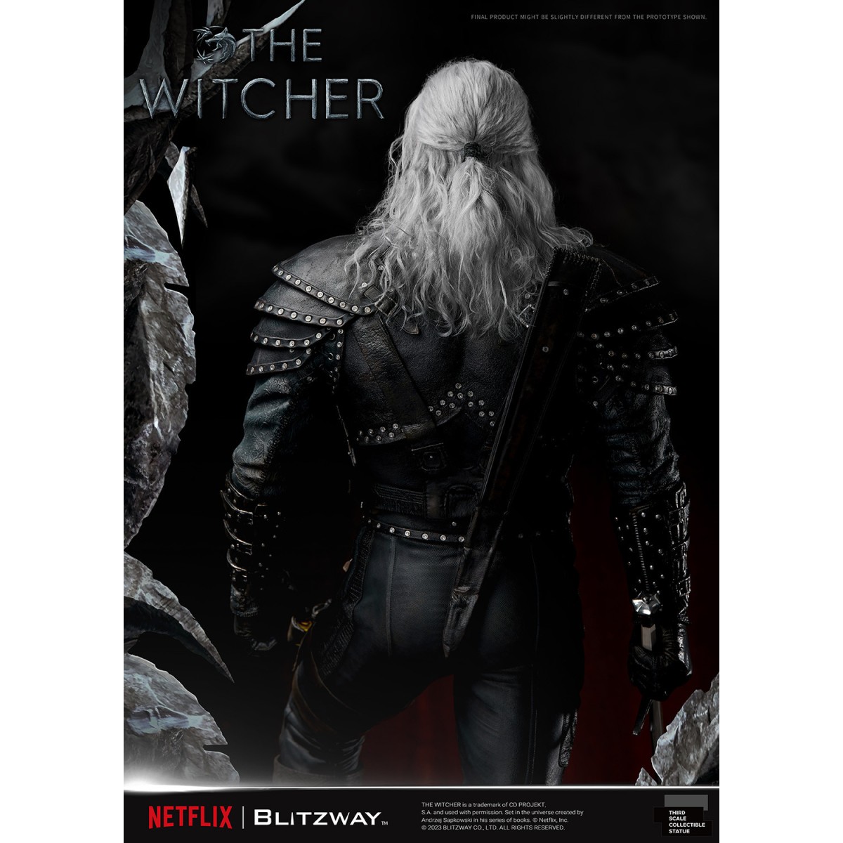 Blitzway - Estatua Geralt of Rivia 1/3 Escala Infinita - The Witcher 