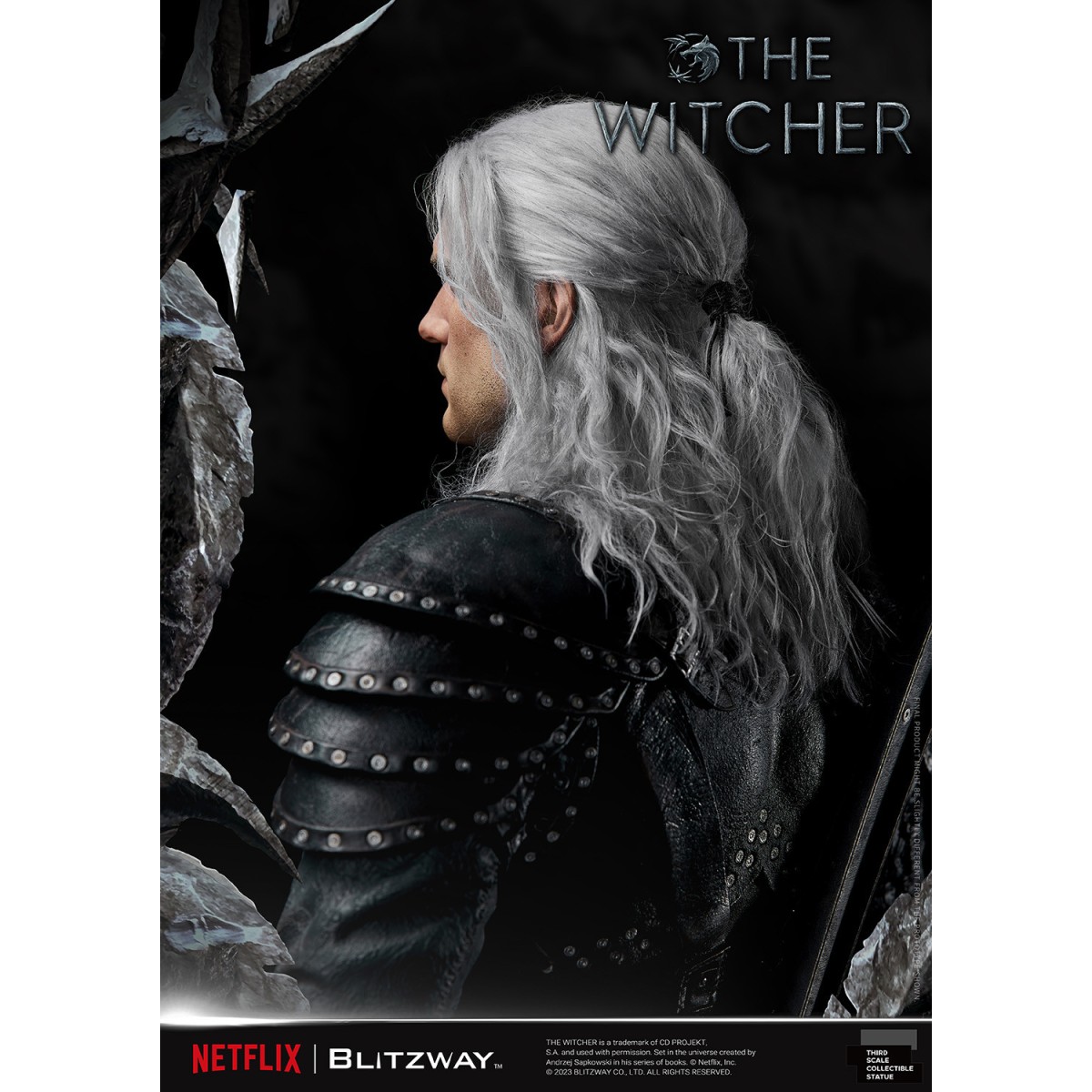 Blitzway - Estatua Geralt of Rivia 1/3 Escala Infinita - The Witcher 