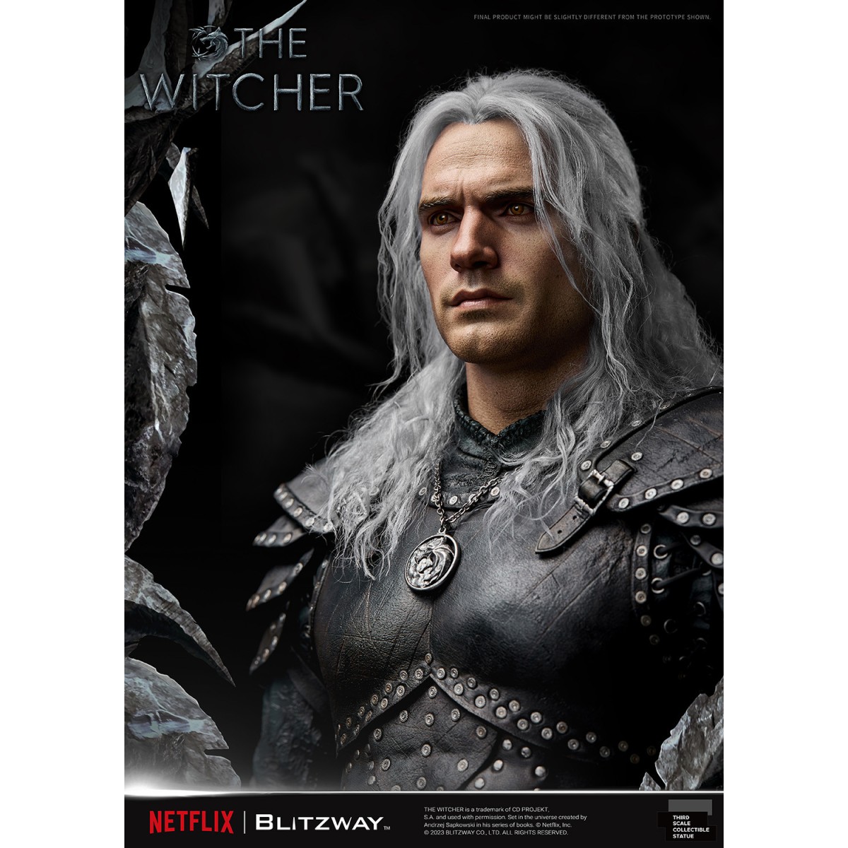Blitzway - Estatua Geralt of Rivia 1/3 Escala Infinita - The Witcher 